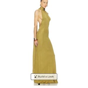 HELSA NOVIE MAXI KNIT DRESS IN BURNISHED GOLD